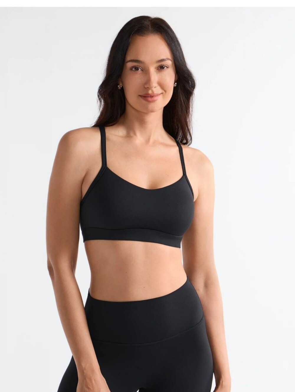 Black Liebergo Y Shape Sports Bra